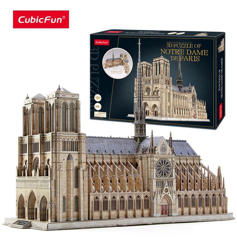 Cubicfun D Puzzel Notre Dame De Paris Kerk Model Kits Grote Uitdaging