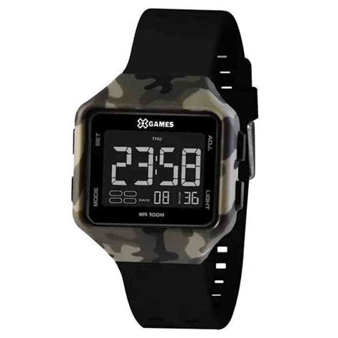 Rel Gio X Games Masculino Digital Camuflado Xgppd Pxpx Elister