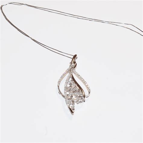 Diamond Pendant/Pin Necklace - Mom Loved Jewelry