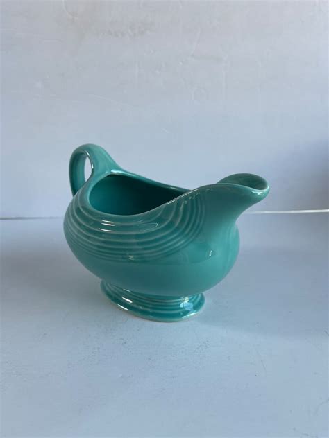 Fiestaware Gravy Boat Turquoise Fiestaware Vintage Fiestaware Vintage