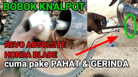 Cara Mudah BOBOK KNALPOT REVO ABSOLUTE BLADE Dengan Alat Sederhana