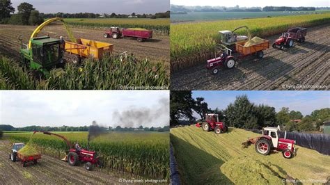 Oldtimer mais hakselen Chopping maize Maishäckseln John Deere