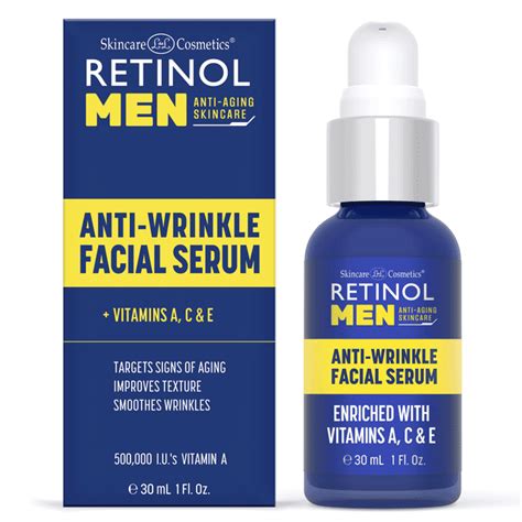 Retinol Anti Wrinkle Facial Serum For Men 1 Oz