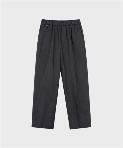 Musinsa Lieu Homme Regular Fit Linen Banding Pants Black