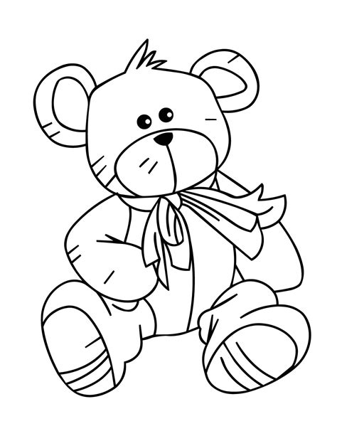 Baby Teddy Bear Coloring Pages At Getcolorings Free Printable