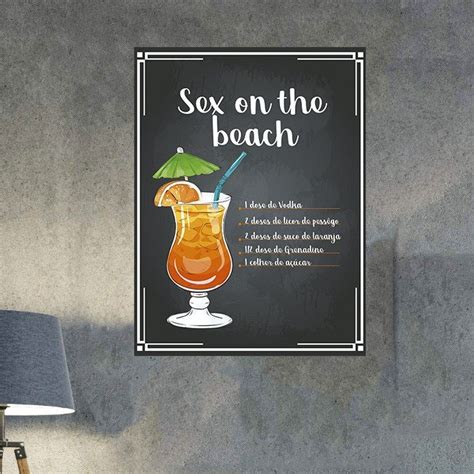 Placa Decorativa Sex On The Beach