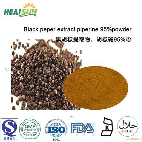 Black Peper Extract Piperine 95 Powder China Price Supplier 21food