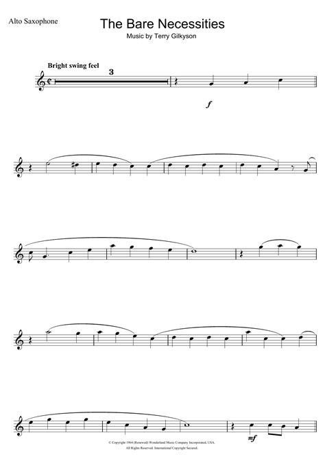 Alto Saxophone Disney Sheet Music At Danelle Perez Blog