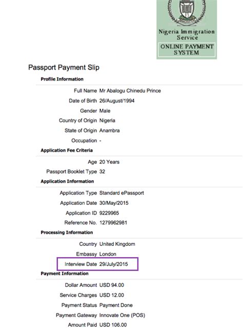 Steps To Renew Expired Nigerian Passport In London