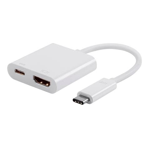 Monoprice Select Series Usb C To Hdmi® And Usb C F Dual Port Adapter