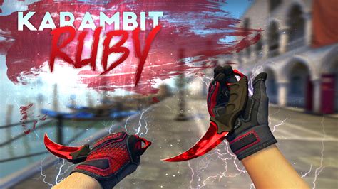 Karambit Ruby created by rem3 | CSGO Wallpapers