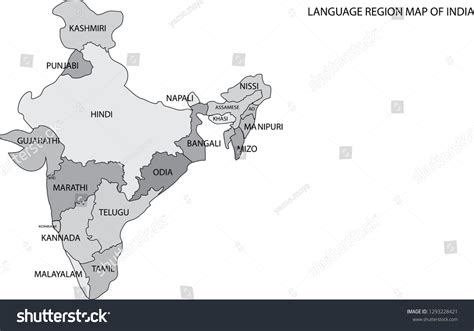 India Languages Map Photos and Images & Pictures | Shutterstock