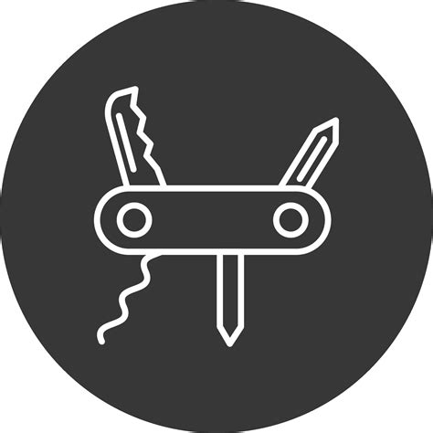 Cuchillo L Nea Invertido Icono Dise O Vector En Vecteezy