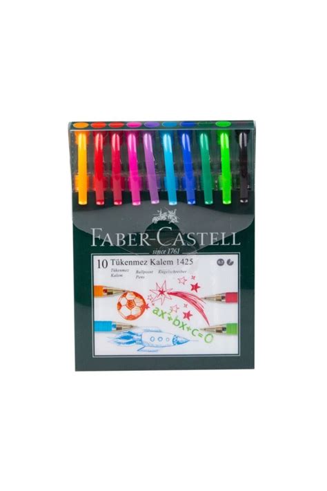 Faber Castell Iğne Uçlu Tükenmez Kalem Seti 10 Renk 0 7mm