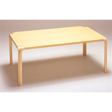 Artek Alvar Aalto MX800A Rectangular Fan Legged Table Artek Dining