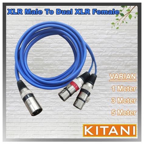 Jual Kabel Audio Jack X Xlr Male To X Xlr Female M M M Kitani