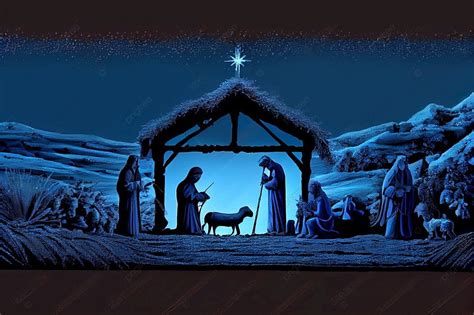 Nativity Scene Christianity Bethlehem Star Photo Background And Picture