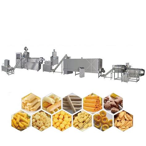 Puffed Food Production Line Jam Center Making Machine Extruded Snack