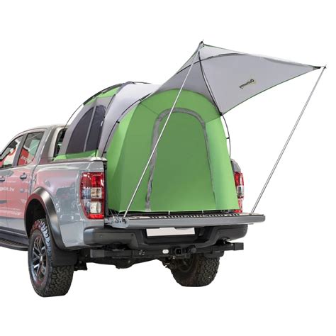 Outsunny Truck Bed Tent for 5'-5.5' Bed with Awning, Portable Pickup ...