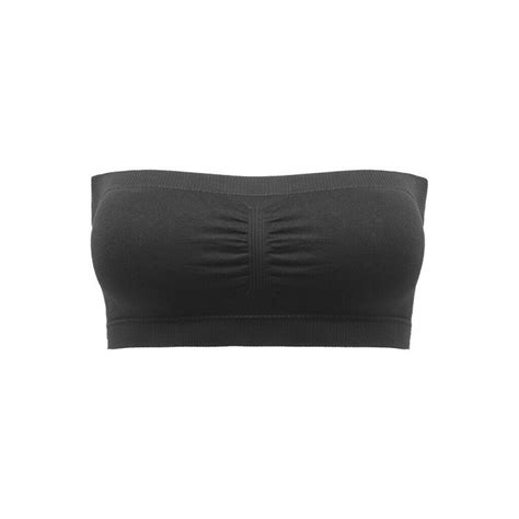 Double Women Plus Size Strapless Bra Bandeau Tube Removable Padded