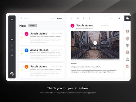 Lm Email Inbox By Ahsen On Dribbble