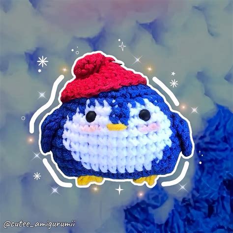 Chaveiro Pinguim de Crochê Amigurumi Elo7 Produtos Especiais