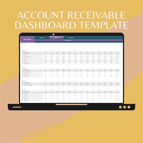 Accounts Receivable Dashboard Template Optimize Your Cash Flow