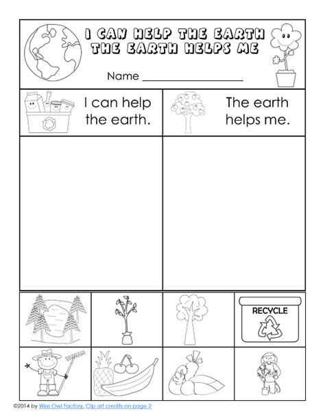 Free Printable Earth Day Worksheets For Kindergarten Free Printable