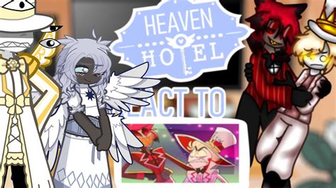 Hazbin Hotel Heaven Reacts To Radioapple Lucifer X Alastor Youtube