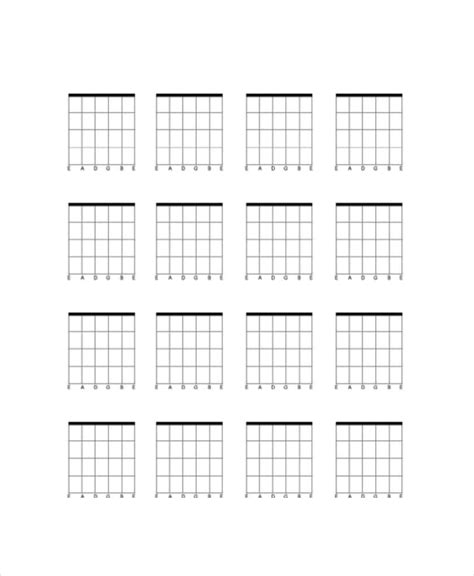 Blank Guitar Chord Chart Template 5 Free Pdf Documents Download Free And Premium Templates