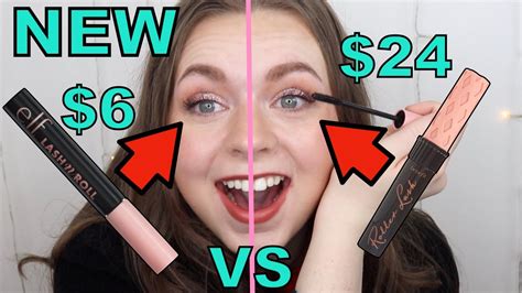 NEW E L F Lash N Roll Mascara VS Benefit Roller Lash Mascara DUPE