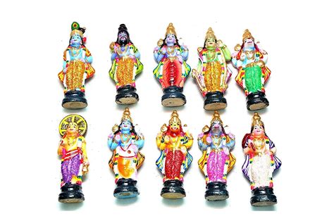 Buy Arts And Handicrafts Lord Vishnu Dasavathaaram Golu Set Paper