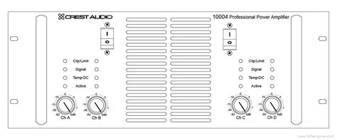 Crest Audio 10004 4-Channel Power Amplifier Manual | HiFi Engine