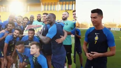 Cristiano Ronaldo Receives Special Welcome From Al Nassr Teammates On Return To Training After