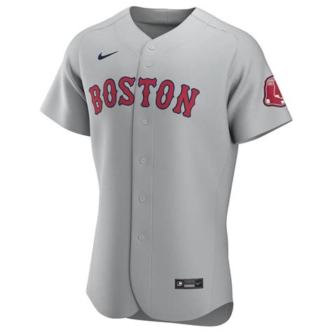 Mens Boston Red Sox Nike Gray Road Authentic Custom Jersey Homefavo