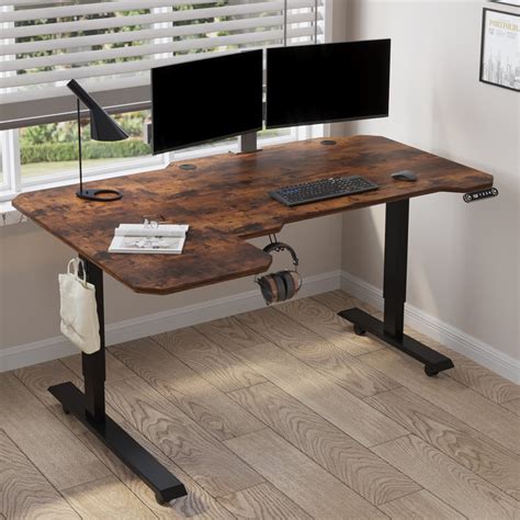 Inbox Zero Daycia Height Adjustable L Shape Standing Desk Reviews