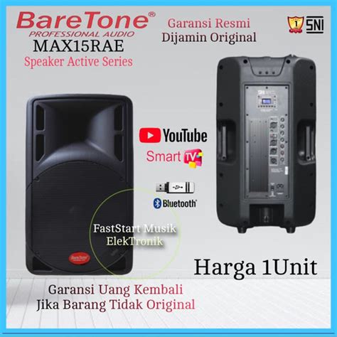 Jual Speaker Aktif Baretone Max15rae Original 15 Inch Harga 1 Unit