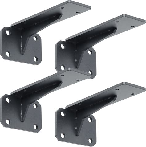 Alise Floating Shelf Bracketsblack Bracket For Shelves