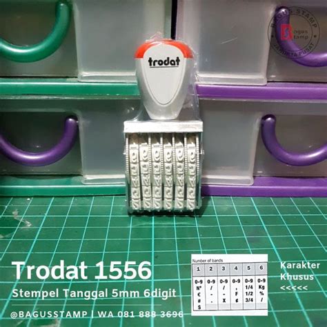 Stempel Manual Angka Digit Mm Trodat Lazada Indonesia