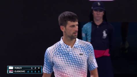 Match Point N Djokovic Def A Rublev Australian Open Qf Tennis