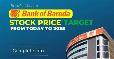 Bank Of Baroda Bankbaroda Share Price Target Long Term