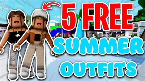 5 Free Summer Outfit Ideas Brookhaven Youtube