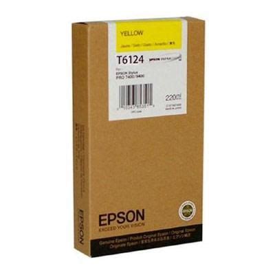 Cartuccia Originale EPSON C13T612400 T6124 Giallo Epson Inkjet