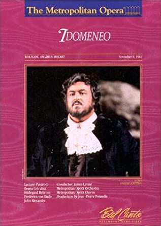 Amazon Co Jp Mozart Idomeneo Ponnelle Levine The Metropolitan