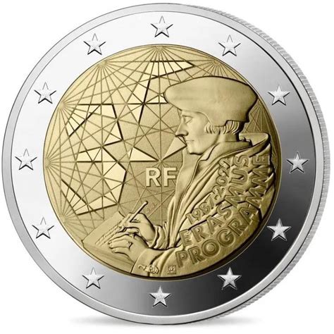 2 Euro Coin 35th Anniversary Of The Erasmus Programme France 2022