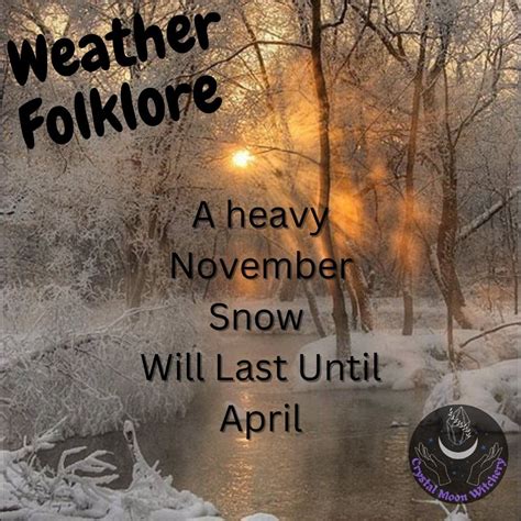 Weather Folklore Folklore Long Winter Weather