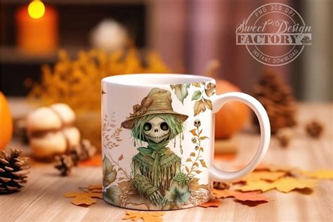 3D mug wrap, 3D HALLOWEEN mug design