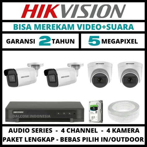 Jual Paket Cctv Hikvision Mp Channel Camera Turbo Hd Dvr Kamera