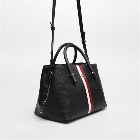 Tommy Hilfiger Torebka Th Emblem Satchel Corp Kolor Granatowy