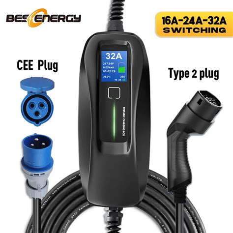 Chargeur De Voiture Lectrique Ev Type Kw Interrupteur Courant